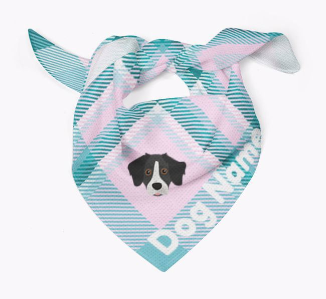 Personalised Tartan Dog Bandana for {dogsName}